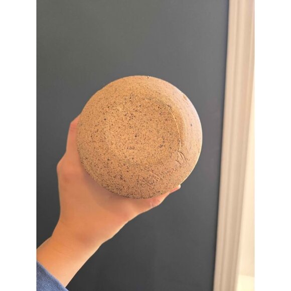 Handmade Rustic Studio Pottery Vase - Boho Speckled Stoneware - Picture 6 of 7